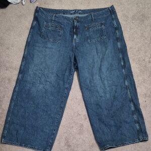 Old Navy High-Rise Baggy Wide Leg Jeans - Classic Blue